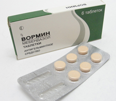Вормин – препарат, оказывающий противогельминтное действие